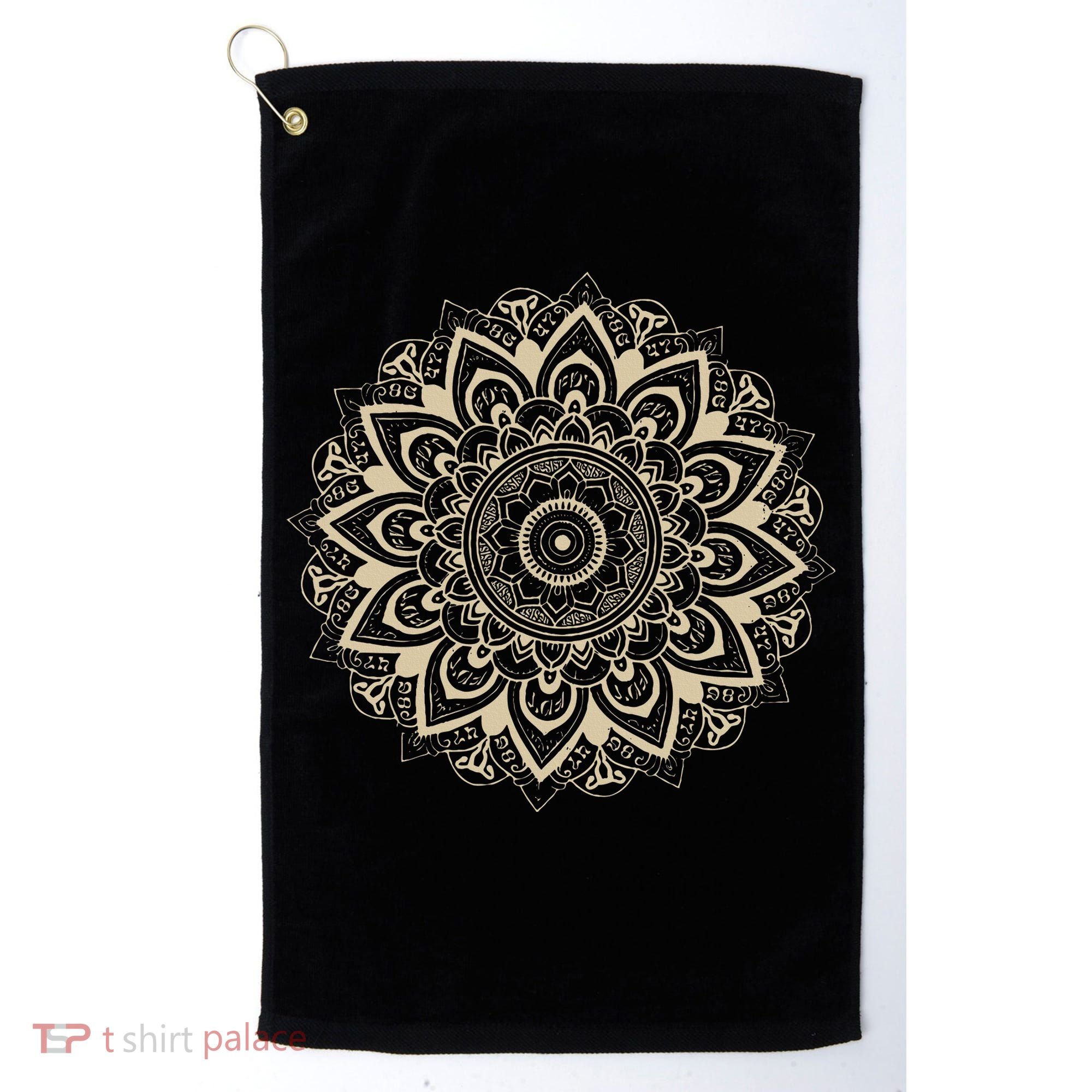 Mandala Style 86 47 Subtle Anti Trump Resist 8647  Golf Towel