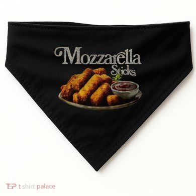 Mozzarella Sticks 90S  Mozzarella Stick Lover Bread USA-Made Doggie Bandana