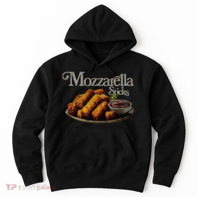 Mozzarella Sticks 90S  Mozzarella Stick Lover Bread Hoodie