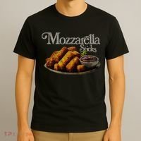 Mozzarella Sticks 90S  Mozzarella Stick Lover Bread T-Shirt thumb 3