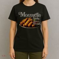Mozzarella Sticks 90S  Mozzarella Stick Lover Bread T-Shirt thumb 4
