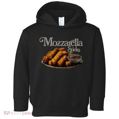 Mozzarella Sticks 90S  Mozzarella Stick Lover Bread Toddler Hoodie