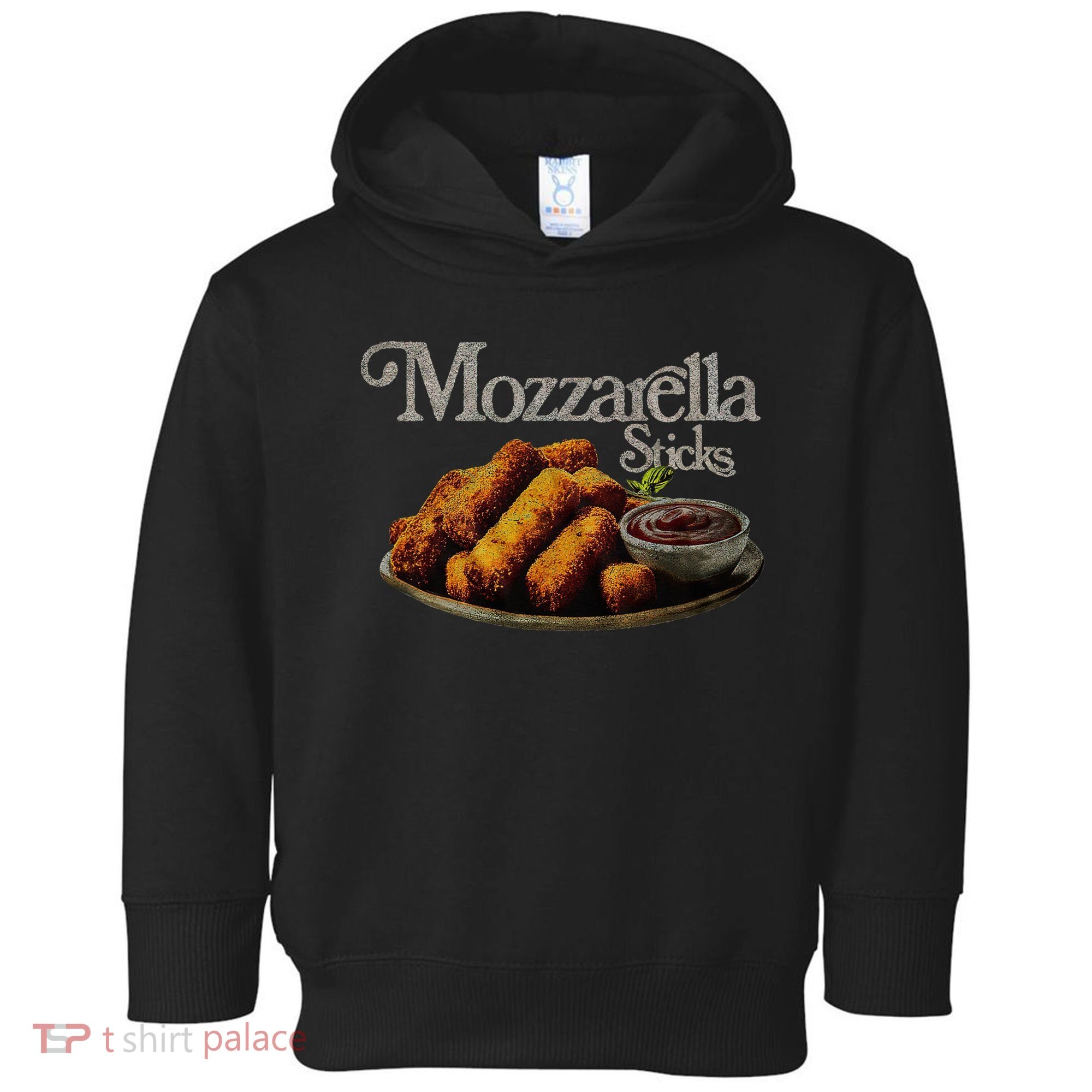 Mozzarella Sticks 90S  Mozzarella Stick Lover Bread Toddler Hoodie