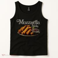 Mozzarella Sticks 90S  Mozzarella Stick Lover Bread Tank Top thumb 2