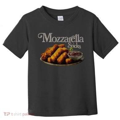 Mozzarella Sticks 90S  Mozzarella Stick Lover Bread Toddler T-Shirt