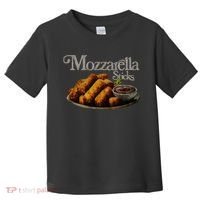Mozzarella Sticks 90S  Mozzarella Stick Lover Bread Toddler T-Shirt thumb 0