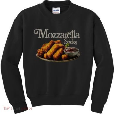 Mozzarella Sticks 90S  Mozzarella Stick Lover Bread Kids Sweatshirt