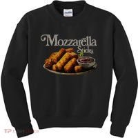 Mozzarella Sticks 90S  Mozzarella Stick Lover Bread Kids Sweatshirt thumb 0