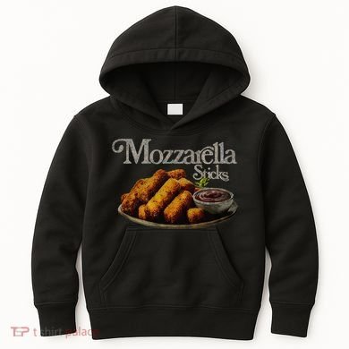 Mozzarella Sticks 90S  Mozzarella Stick Lover Bread Kids Hoodie
