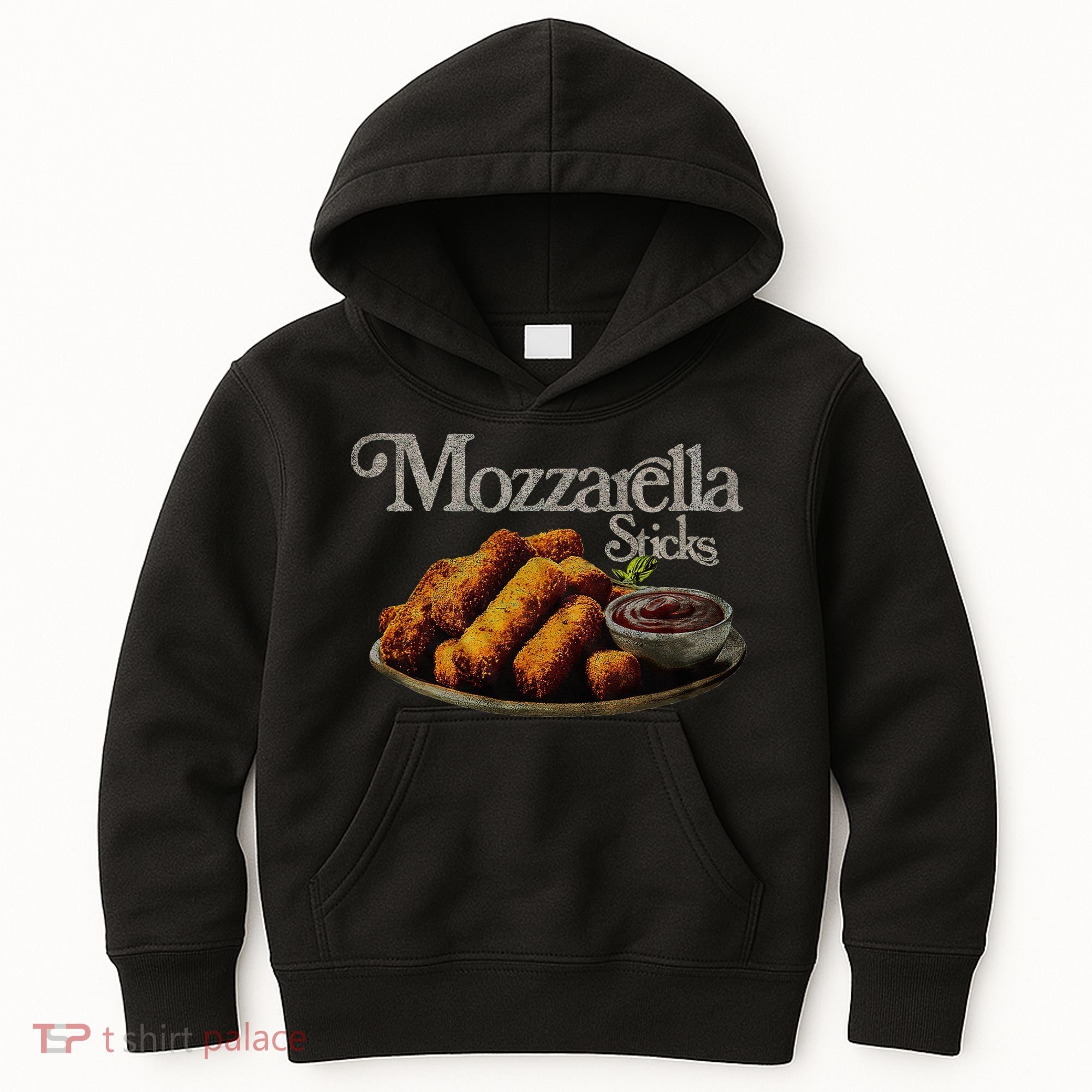 Mozzarella Sticks 90S  Mozzarella Stick Lover Bread Kids Hoodie