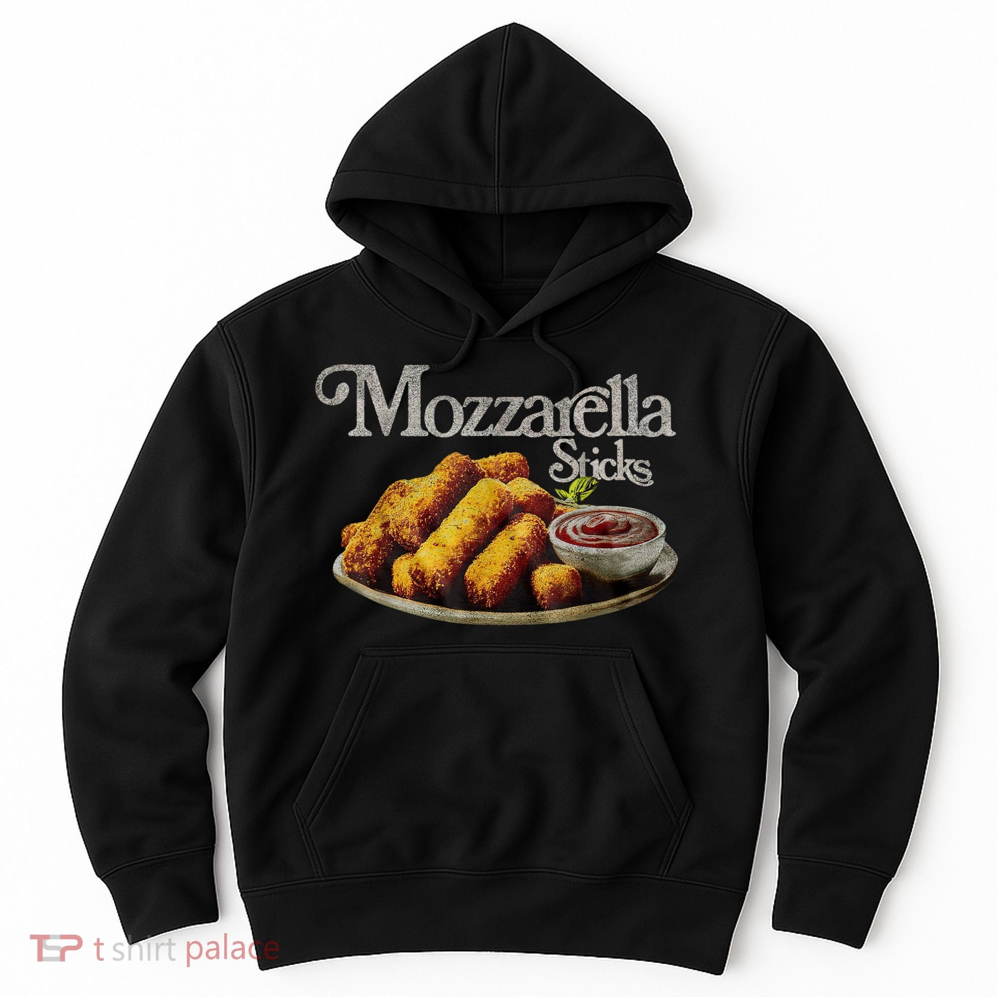 Mozzarella Sticks 90s Mozzarella Stick Lover Bread Hoodie