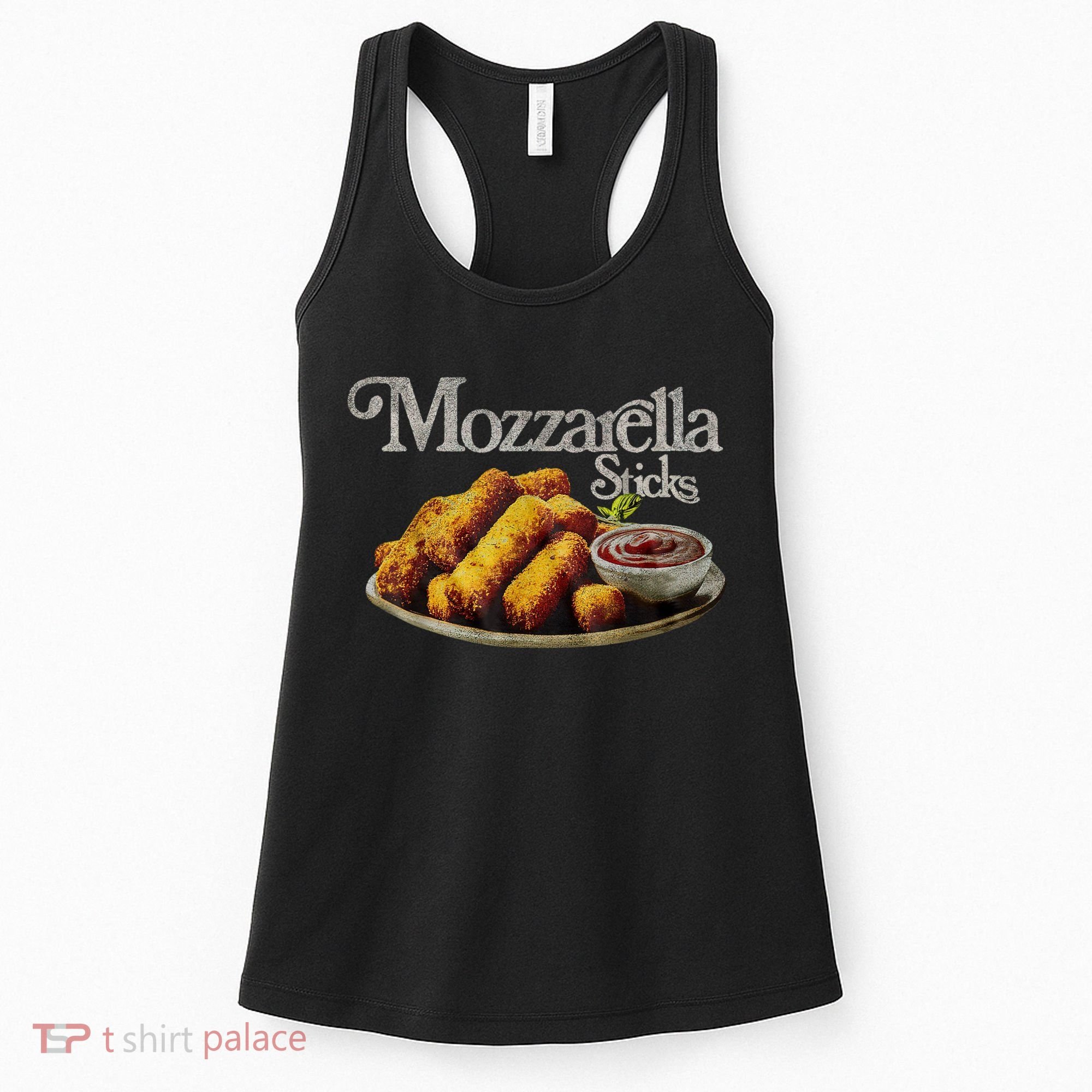 Mozzarella Sticks 90s Mozzarella Stick Lover Bread Women's Tank Top