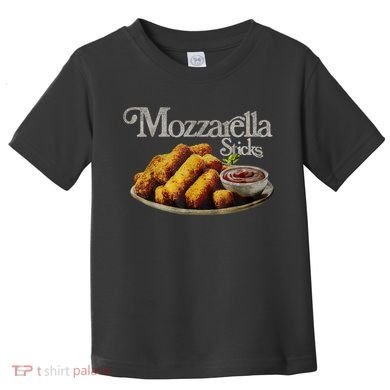 Mozzarella Sticks 90s Mozzarella Stick Lover Bread Toddler T-Shirt