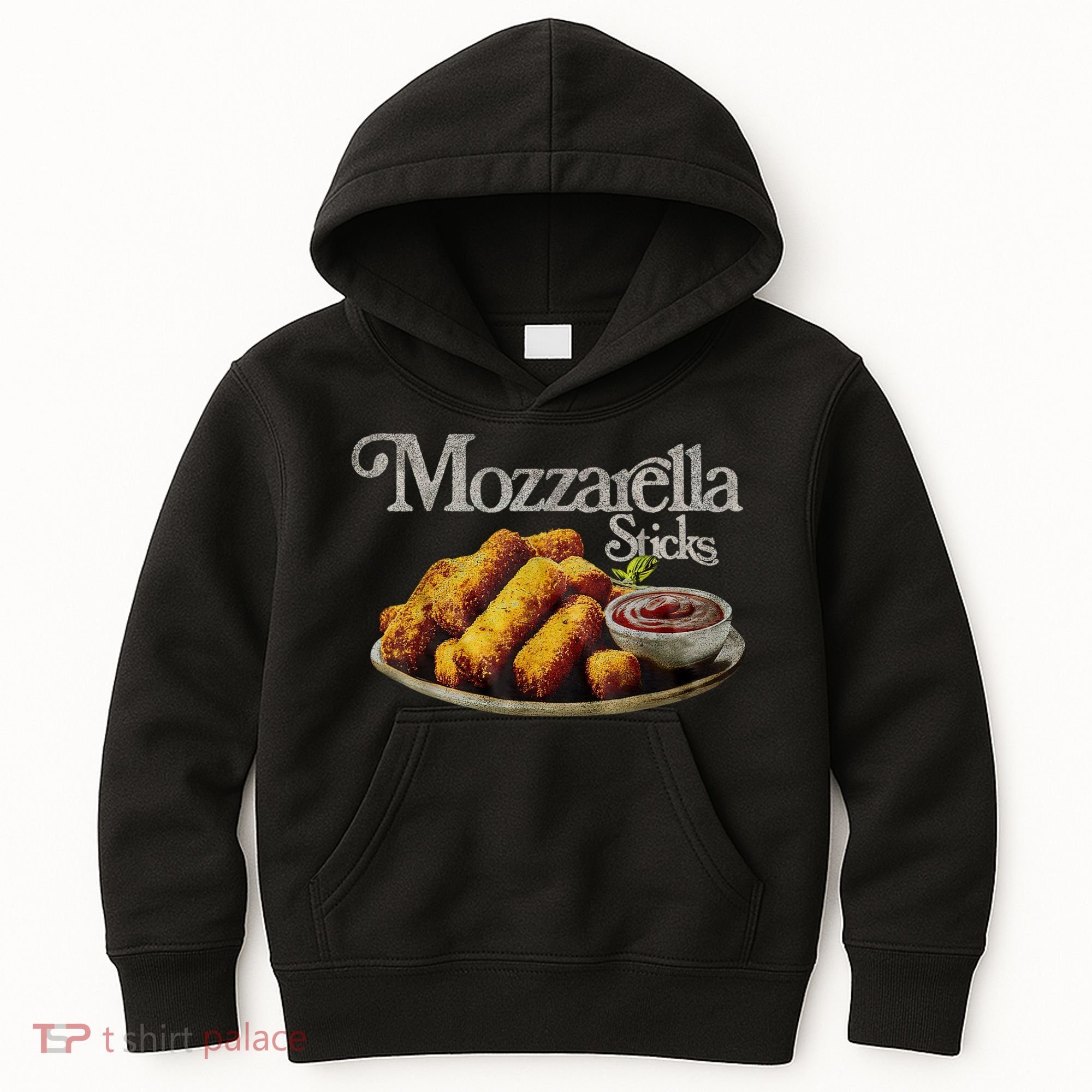 Mozzarella Sticks 90s Mozzarella Stick Lover Bread Kids Hoodie