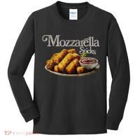 Mozzarella Sticks 90s Mozzarella Stick Lover Bread Kids Long Sleeve Shirt thumb 0