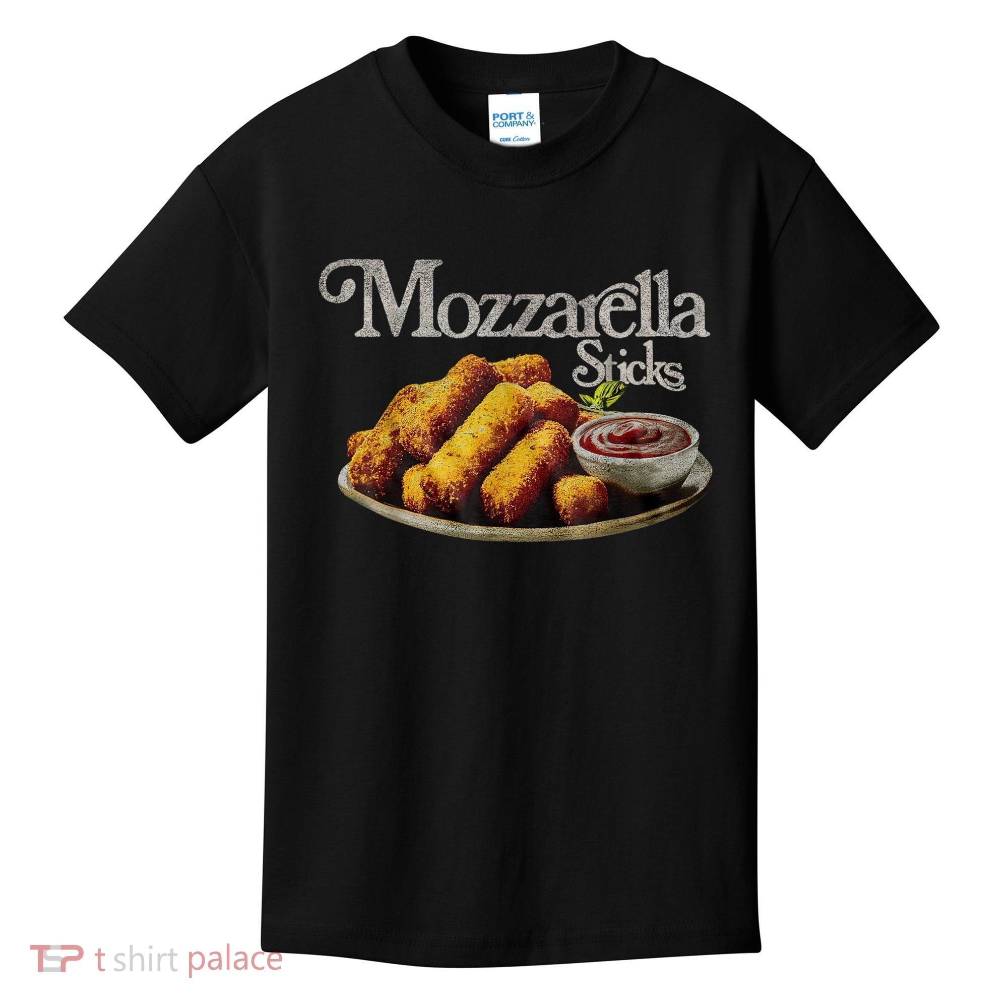 Mozzarella Sticks 90s Mozzarella Stick Lover Bread Kids T-Shirt