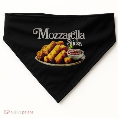Mozzarella Sticks 90s Mozzarella Stick Lover Bread USA-Made Doggie Bandana
