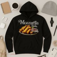Mozzarella Sticks 90s Mozzarella Stick Lover Bread Hoodie thumb 3