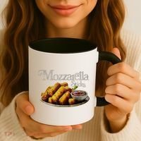 Mozzarella Sticks 90s Mozzarella Stick Lover Bread Coffee Mug thumb 3