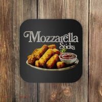 Mozzarella Sticks 90s Mozzarella Stick Lover Bread Coaster thumb 0