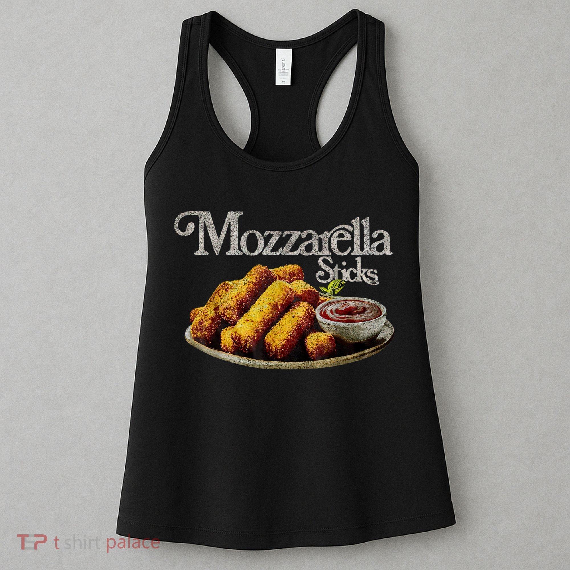 Mozzarella Sticks 90s Mozzarella Stick Lover Bread Women's Tank Top