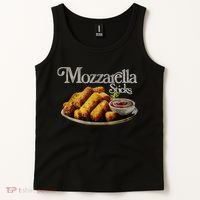 Mozzarella Sticks 90s Mozzarella Stick Lover Bread Tank Top thumb 2