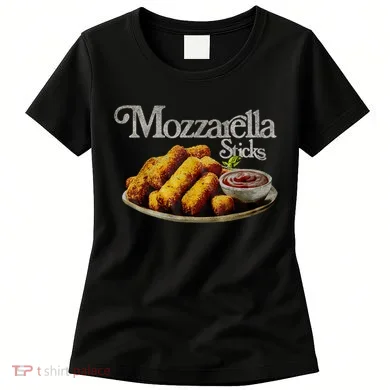 Mozzarella Sticks 90s Mozzarella Stick Lover Bread Women's T-Shirt