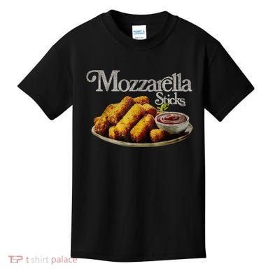 Mozzarella Sticks 90s Mozzarella Stick Lover Bread Kids T-Shirt