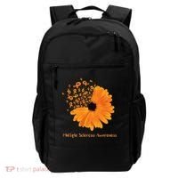 Multiple Sclerosis Awareness Ribbon Flower Ms Hope Fighter Gift Backpack thumb 0