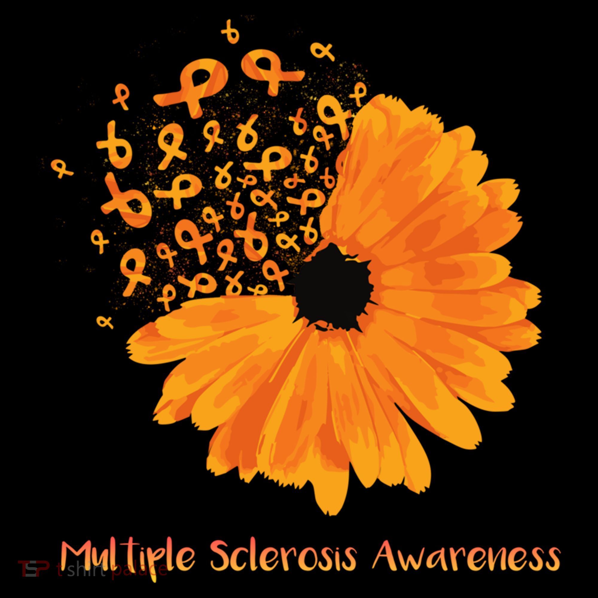 Multiple Sclerosis Awareness Ribbon Flower Ms Hope Fighter Gift Coffee Mug