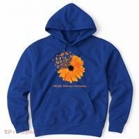 Multiple Sclerosis Awareness Ribbon Flower Ms Hope Fighter Gift Hoodie thumb 0