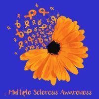 Multiple Sclerosis Awareness Ribbon Flower Ms Hope Fighter Gift Long Sleeve Shirt thumb 2