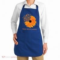 Multiple Sclerosis Awareness Ribbon Flower Ms Hope Fighter Gift Apron thumb 2