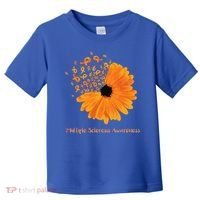 Multiple Sclerosis Awareness Ribbon Flower Ms Hope Fighter Gift Toddler T-Shirt thumb 0