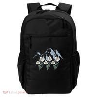 Mountains Switzerland Alps Edelweiss Basket Alpine Flower Gift Backpack thumb 0
