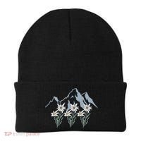 Mountains Switzerland Alps Edelweiss Basket Alpine Flower Gift Beanie thumb 0
