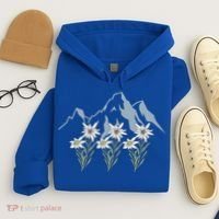 Mountains Switzerland Alps Edelweiss Basket Alpine Flower Gift Hoodie thumb 4