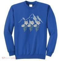 Mountains Switzerland Alps Edelweiss Basket Alpine Flower Gift Sweatshirt thumb 0