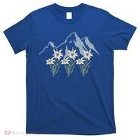 Mountains Switzerland Alps Edelweiss Basket Alpine Flower Gift T-Shirt thumb 0