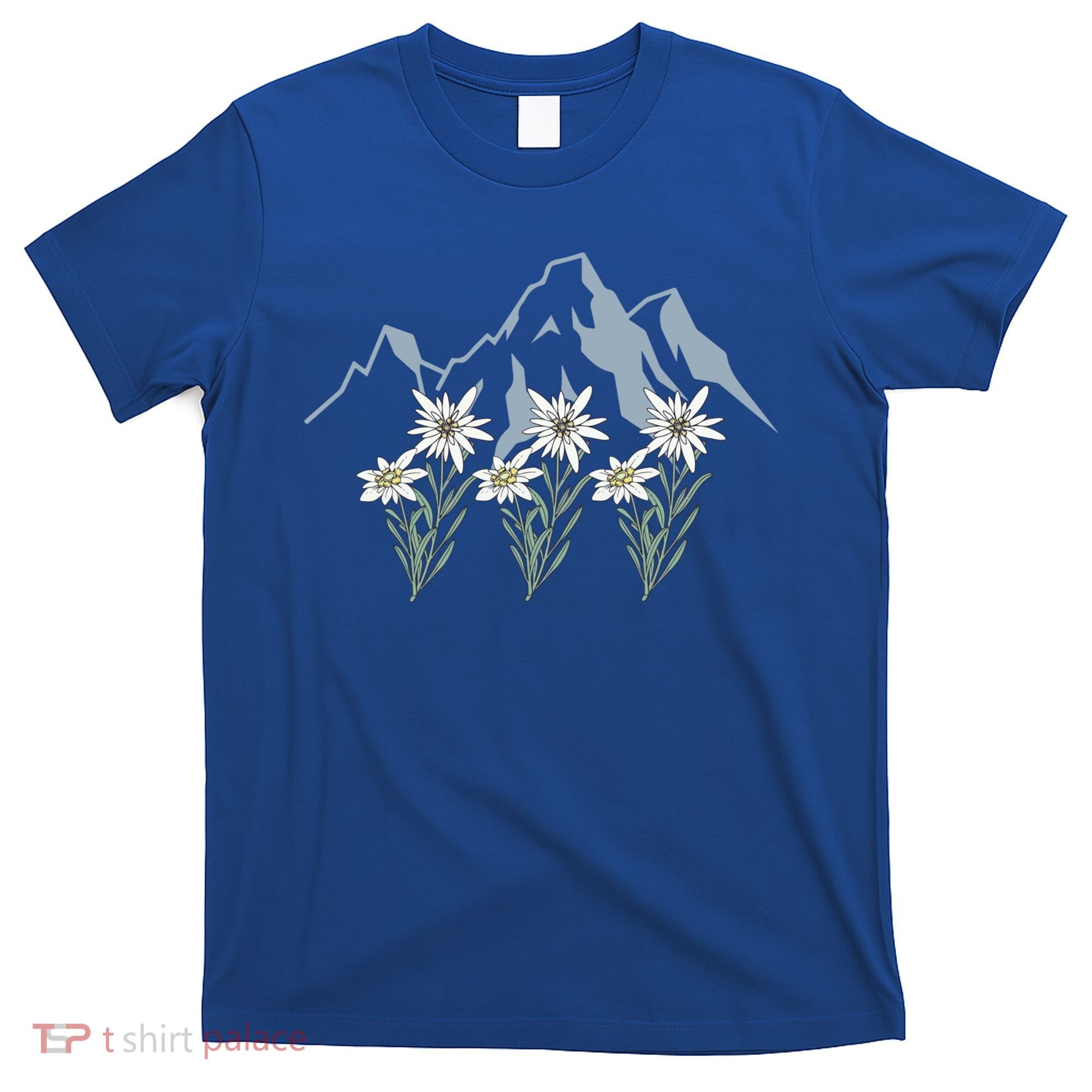 Mountains Switzerland Alps Edelweiss Basket Alpine Flower Gift T-Shirt
