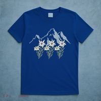Mountains Switzerland Alps Edelweiss Basket Alpine Flower Gift T-Shirt thumb 5
