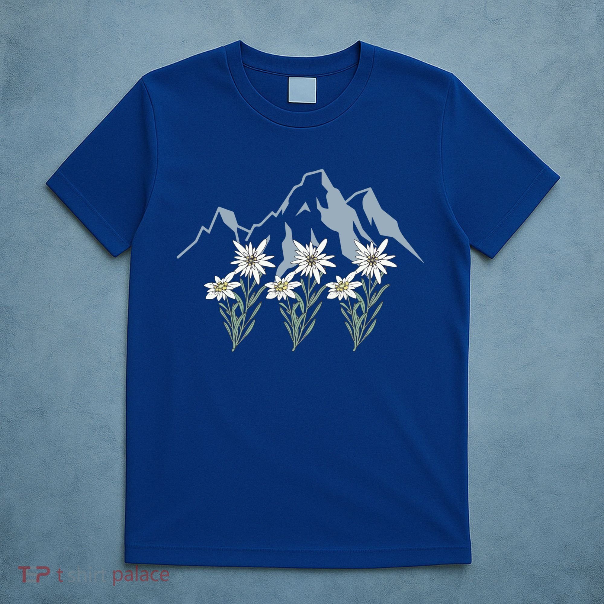 Mountains Switzerland Alps Edelweiss Basket Alpine Flower Gift T-Shirt