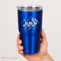 Mountains Switzerland Alps Edelweiss Basket Alpine Flower Gift Tumbler thumb 2