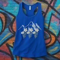 Mountains Switzerland Alps Edelweiss Basket Alpine Flower Gift Women's Tank Top thumb 3