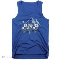 Mountains Switzerland Alps Edelweiss Basket Alpine Flower Gift Tank Top thumb 0