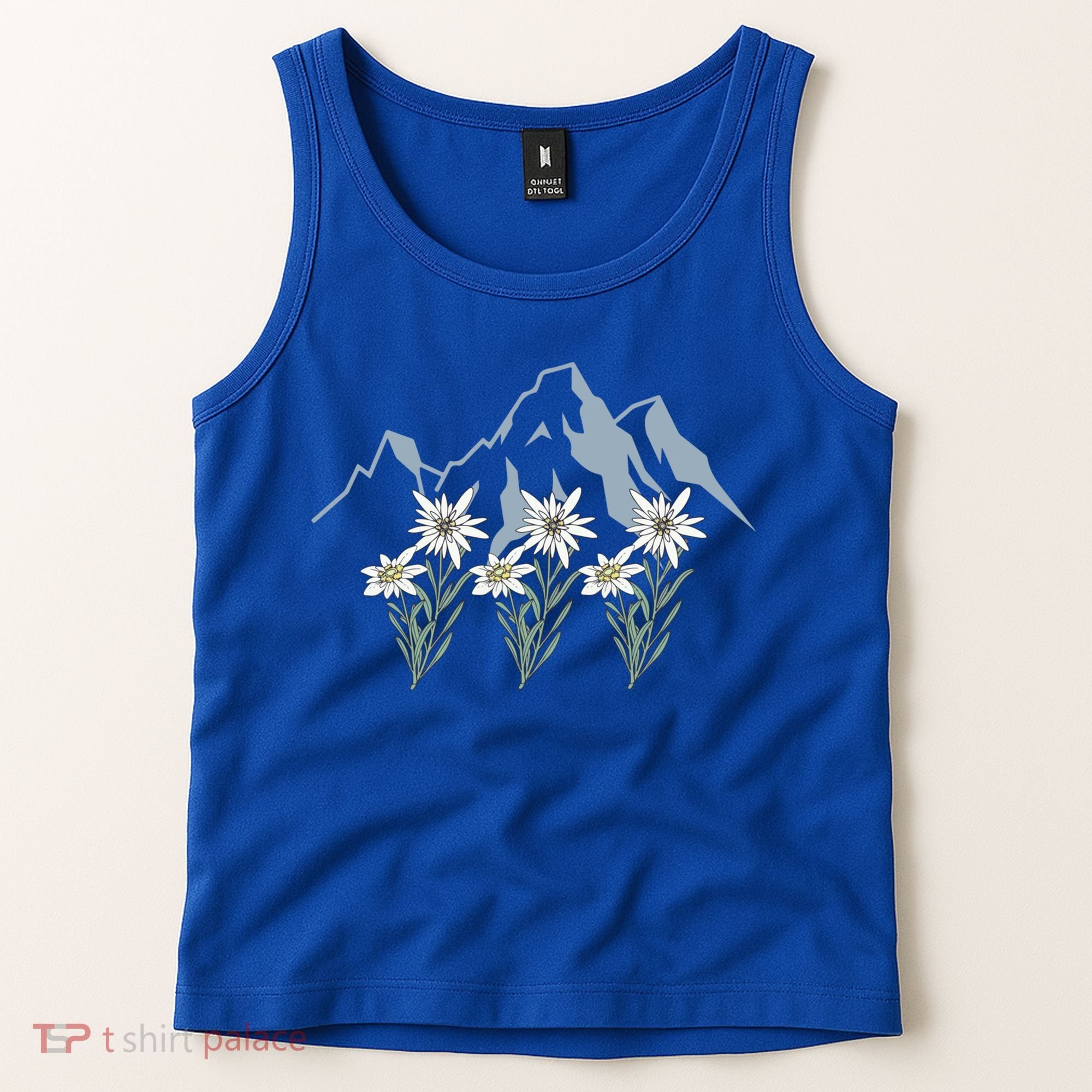 Mountains Switzerland Alps Edelweiss Basket Alpine Flower Gift Tank Top