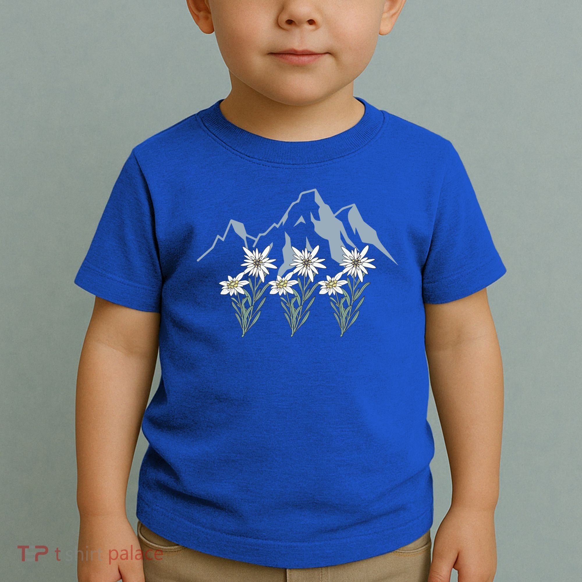 Mountains Switzerland Alps Edelweiss Basket Alpine Flower Gift Toddler T-Shirt