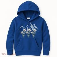 Mountains Switzerland Alps Edelweiss Basket Alpine Flower Gift Kids Hoodie thumb 0
