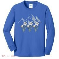 Mountains Switzerland Alps Edelweiss Basket Alpine Flower Gift Kids Long Sleeve Shirt thumb 0