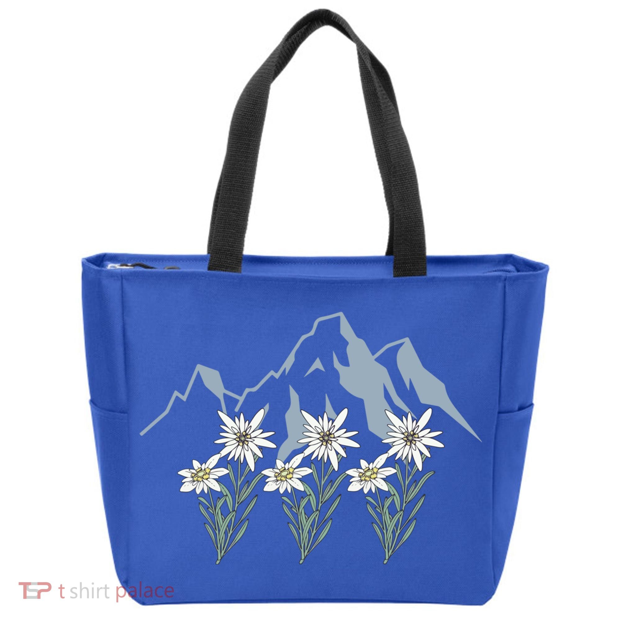 Mountains Switzerland Alps Edelweiss Basket Alpine Flower Gift Tote Bag